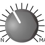 オーディオのボリュームつまみ